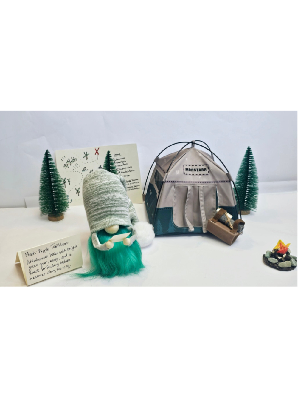 Adventure Gnome | One Of A Kind Shelf Sitter | Handmade | Ripple Trailblazer
